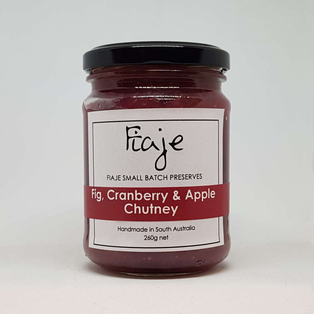 Fig, Cranberry & Apple Chutney by Fiaje