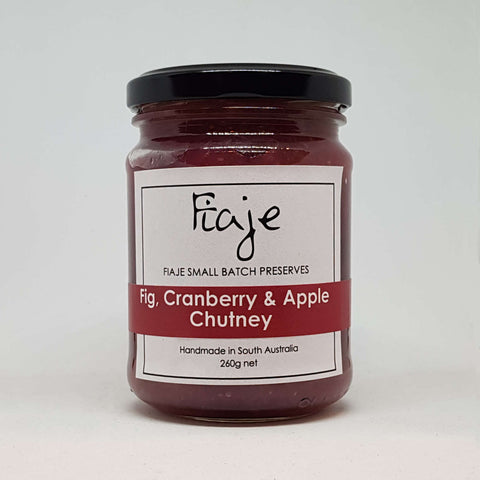 Fig, Cranberry & Apple Chutney by Fiaje